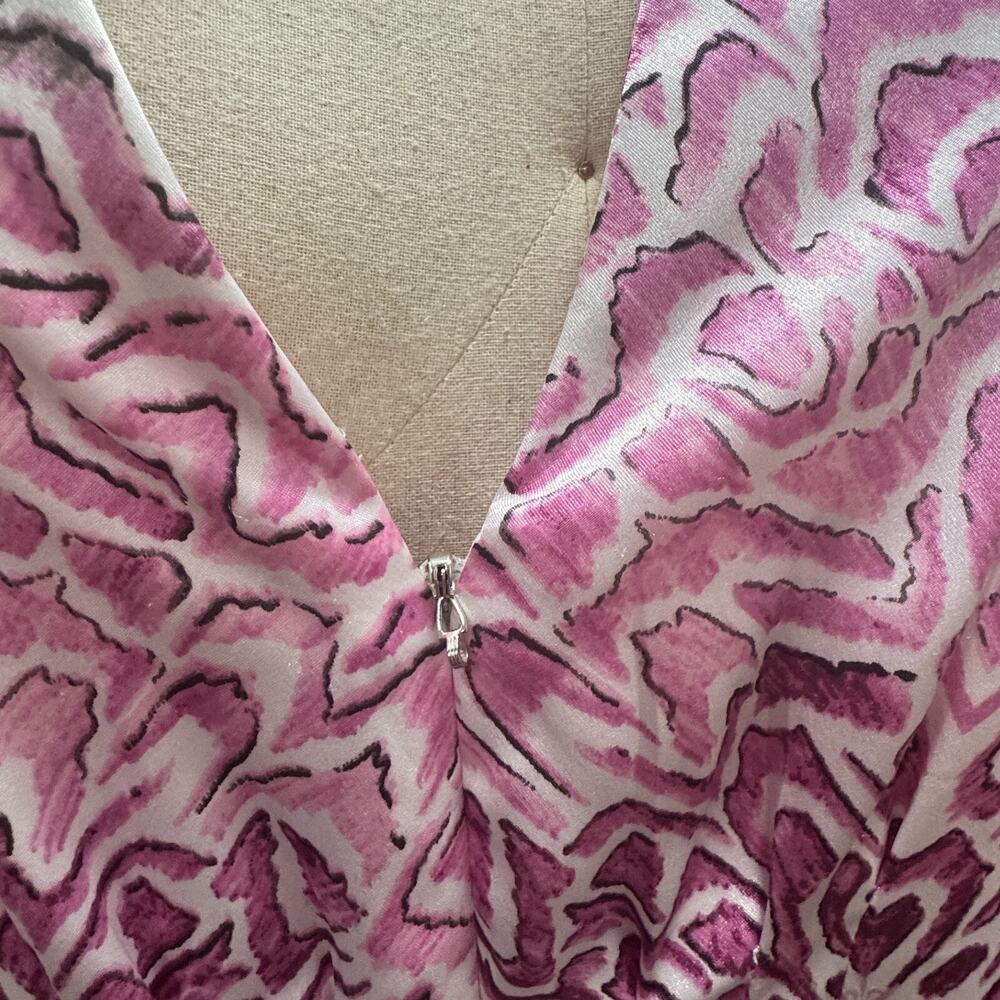 Oscar De La Renta Kimono Kaftan Dress Robe Long Lounge Wear Pink Small/Medium - Picture 5 of 9